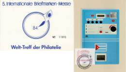 CUBA 1984 ATM No 1 COMMEMORATIVE CARD - Brieven En Documenten