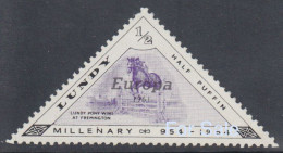 #08 Great Britain Lundy Island Puffin Stamp 1961 Europa #132(a?) 1/2p Retirment Sale Price Slashed! - Local Issues