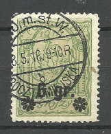 POLEN Poland 1915 Stadtpost Warschau Michel 10 O - Used Stamps