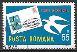 ROUMANIE     -    CODE  POSTAL    -     Oblitéré - Código Postal