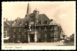 ALTE POSTKARTE BUXTEHUDE RATHAUS SPARKASSE 1942 Autos Pferdewagen Ansichtskarte AK Cpa Postcard - Buxtehude