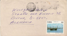 CUBA 1992 LETTER SENT TO GOTHA - Brieven En Documenten