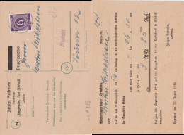 Brit Zone Wie Behelfsausgabe P 783 I Priv Zudruck Niebüll 1946 (1) - Provisional Issues British Zone