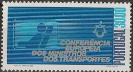 PORTUGAL 1983 European Ministers Of Transport Conference - 30e Passenger In Train FU - Used Stamps