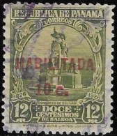 Panama 1934 Used Stamp The 100th Anniversary Of Bolivar Congress Overprinted HABILITADA Surcharged 10C [WLT1659] - Panama