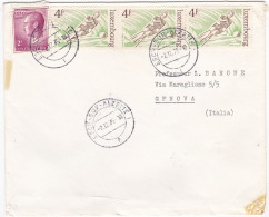 LUSSEMBURGO - BUSTA VIAGGIATA PER GENOVA - ITALIA - 1975 - Lettres & Documents