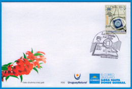 Uruguay 2023 FDC UPAEP Philately And The Stamp. Stamp On Stamp. Art Joaquin Torres García. - Gezamelijke Uitgaven