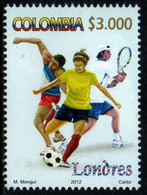 06A-KOLUMBIEN - 2012 -MNH – WOMEN'S SOCCER / TENNIS - OLYMPIC GAMES LONDON. SPORTS - Colombie