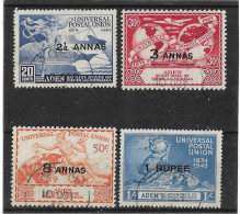 ADEN -QU'AITI STATE IN HADHRAMAUT 1949 UPU SET SG 16/19 FINE USED Cat £8.50 - Aden (1854-1963)