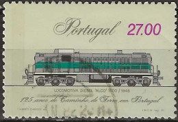 PORTUGAL 1981 125th Anniversary Of Portuguese Railways - 27e. - Alco 1500 Diesel Locomotive, 1948 FU - Used Stamps