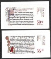 Iceland Island 2014 Manuscripts Joint Issue Denmark Mi. No. 1437-38 ** MNH Postfr Auto Adhesif - Neufs