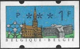 Belgium Belgique Belgien 1990 ATM Bruxelles Mi. No. 22 ** MNH Postfrisch - Ungebraucht