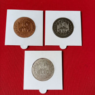 PIÈCES 1,5 - 3 ET 15 (argent) EURO TEMPORAIRE VILLE DE SAINT DONAT - Euro Van De Steden