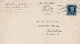 CUBA 1920  LETTER SENT FROM HABANA TO MAINZ - Briefe U. Dokumente