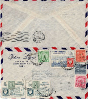 CUBA 1955 AIRMAIL LETTER SENT FROM SANTA CLARA TO FLENSBURG - Storia Postale