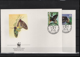 PNG WWF Issue Michel Cat.No. 574/577 FDC - FDC