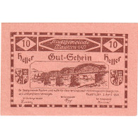 Autriche, Mautern, 10 Heller, Blason, 1920, 1920-12-31, SPL, Mehl:FS 600IAa - Oesterreich