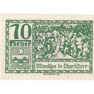 Autriche, Mondsee, 10 Heller, Personnage, 1920, 1920-12-31, SPL, Mehl:FS 626a1 - Oesterreich