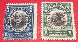 PANAMA 1909-1910 - OVERPRINTED "CANAL ZONE" - 5 Cts. NOT CENTERED - Panama