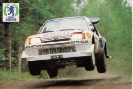 Peugeot 205 T16 -  Champion Du Monde Des Rallyes 1986  - CPM - Rallye