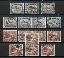 UNION SUD-AFRICAINE Ca.1935: Lot D'obl., B Oblitérations Et Nuances - Used Stamps