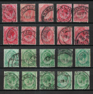 UNION SUD-AFRICAINE Ca.1920: Lot D'obl., B Oblitérations Et Nuances - Used Stamps