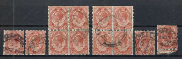 UNION SUD-AFRICAINE Ca.1920: Lot D'obl., B Oblitérations Et Nuances - Used Stamps