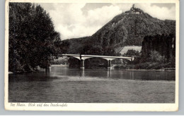 5340 BAD HONNEF - GRAFENWERTH, Inselbrücke, Drachenfels, 1955 - Bad Honnef