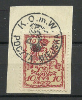 POLEN Poland 1915 Stadtpost Warschau Michel 2 O Signed - Gebruikt