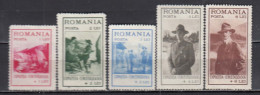 Romania 1931 - Boy Scouts Exhibition, Mi-Mr. 413/17, Mint Without Gum(*) - Unused Stamps