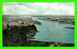 OTTAWA, ONTARIO - OTTAWA RIVER SCENE - TRAVEL IN 1908 - MONTREAL IMPORT CO - - Ottawa