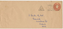 GB Ca. 1950, Very Fine Used GVI 2d Brown Large Stamped To Order Postal Stationery Envelope (Huggins & Baker ES69 Size I) - Lettres & Documents