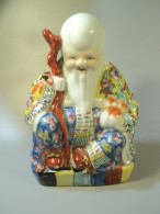 Grand SHOU LAO Porcelaine Chine Famille Rose / Chinese God Shou Lao Porcelain. - Asiatische Kunst