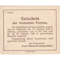 Autriche, Pernau, 50 Heller, Eglise, 1920, 1920-10-31, SPL, Mehl:FS 734Ia - Oesterreich