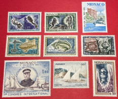 196x MONACO MIXED STAMPS - SET OF 9 VALUE - Collections, Lots & Séries