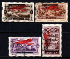 Grand Liban - 1926 - Tb Antérieurs Surch  - PA 21 à 24 - Oblit - Used - Airmail
