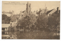 CPA 58 NIEVRE CLAMECY  Les Bords Du Beuvron Et L'Eglise St Martin  EDSA - Clamecy