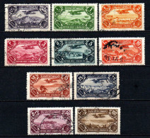 Grand Liban - 1930 - Avions En Vol - PA 39 à 45 - Oblit - Used - Luchtpost