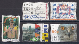 Pays Bas - 1990 - 1999  ( Béatrix )   Y&T  N °  1502  1510  1511  1512  1514    Oblitéré - Used Stamps