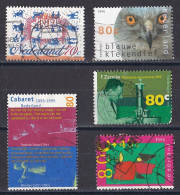 Pays Bas - 1990 - 1999  ( Béatrix )   Y&T  N °  1510  1514  1518  1521  1523      Oblitéré - Used Stamps
