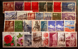 Sweden Suede - Small Batch Of 30 Stamps Used - Collections