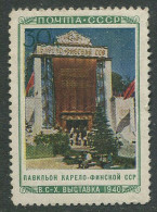 Russia:USSR:Soviet Union:Unused Stamp, Exhibition, Karjala Pavillion, 1940, MNH - Neufs