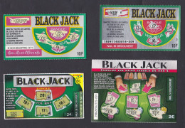 Black Jack  - Emission N°1 / 2 / 4 / 4 - Billetes De Lotería