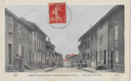 CPA Saint Laurent De Chamoussset Rue Des Roches - Saint-Laurent-de-Chamousset