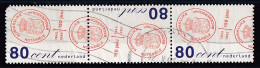 Pays Bas - 1990 - 1999  ( Béatrix )   Y&T  N °  1632  Bande De 3 Oblitéré - Oblitérés