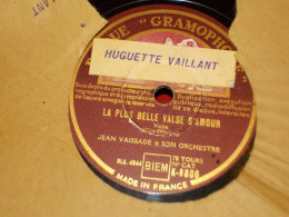 DISQUE 78 TOURS   VALSE JEAN VAISSADE 1950 - 78 Rpm - Schellackplatten