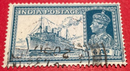 1937 INDIA POSTAGE - RE GIORGIO VI° - NAVE DI LINEA STRATHNAVER - 1936-47 Roi Georges VI