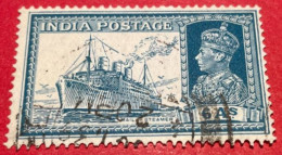 1937 INDIA POSTAGE - RE GIORGIO VI° - NAVE DI LINEA STRATHNAVER - 1936-47 King George VI