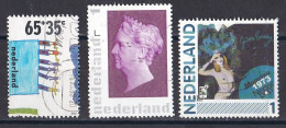 Pays Bas - 1990 - 1999  ( Béatrix )   Lot 3 Timbres Oblitérés - Autres & Non Classés