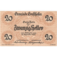 Autriche, Ernsthofen, 20 Heller, Eglise, 1920, 1920-12-31, SPL, Mehl:FS 184a - Oesterreich